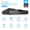 Amcrest NV4108E-A2 4K 8CH POE NVR (1080p/3MP/4MP/5MP/8MP) POE Network Video Recorder - Supports up to 8 x 8MP/4K IP Cameras, 8-Channel Power Over Ethernet Supports up to 10TB HDD (Not Included) view 2