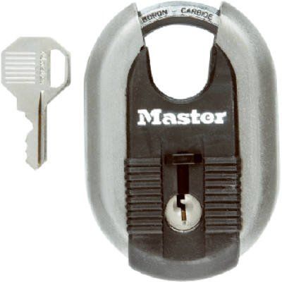 Master Lock 3-3/8 in. H x 1-3/16 in. W x 2-5/16 in. L Steel Ball Bearing Locking Shrouded Shackle Padlock