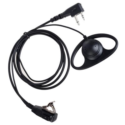 KENMAX D Shape Police FBI Earpiece Headset with PTT Mic for Midland LXT305 LXT310 GXT565 LXT435 G225 G227