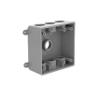 BELL PDB77550GY Two-Gang Weatherproof Box Seven 1/2 in. or 3/4 in. Threaded Outlets, 2 in, Gray view 1
