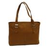 Piel Leather Ladies Laptop Tote, Saddle, One Size view 1