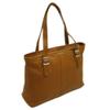 Piel Leather Ladies Laptop Tote, Saddle, One Size view 2