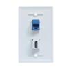 BUPLDET HDMI Port and Ethernet Wall Plate - 4K/8K HDMI RJ45 Cat6 Keystone Jack Network Wall Plate Female to Female for HDTV view 2