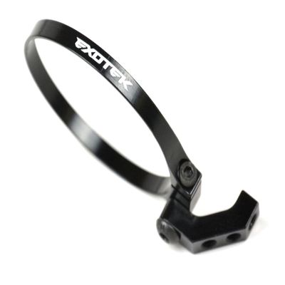 Exotek 1718BLK Exo Fan Mount-Clamp On Set, Angled for 1/10 Buggies, Trucks, Sedans (Black)
