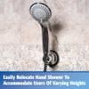 Plumb Pak PP828-68 Suction Cup Shower Head Wall Mount Holder, Chrome view 4