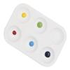 School Smart Paint-Rite Tray with 6 Wells, 3-1/2 x 5-1/4 Inches, White, Pack of 12 view 1
