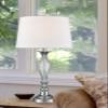 Dale Tiffany SGT17042 Charlotte Lead Crystal Table Lamp, Polished Chrome view 2