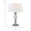 Dale Tiffany SGT17042 Charlotte Lead Crystal Table Lamp, Polished Chrome view 3