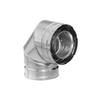 Simpson Dura-Vent 46DVA-E90 Duravent Direct Vent Galvanized 90 Degree Elbow, 4 x 6-5/8 view 1