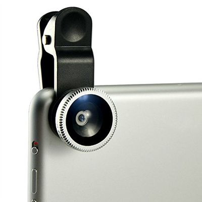 Universal 3 in 1 Camera Lens Kit for Smart Phones (iPhone,Galaxy, Motorola and More), Tablets, Ipad, and Laptops Includes Fish Eye Lens /2 in 1 Macro Lens Wide Angle Lens/Universal Clip/Carrying Bag