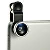 Universal 3 in 1 Camera Lens Kit for Smart Phones (iPhone,Galaxy, Motorola and More), Tablets, Ipad, and Laptops Includes Fish Eye Lens /2 in 1 Macro Lens Wide Angle Lens/Universal Clip/Carrying Bag view 1