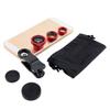 Universal 3 in 1 Camera Lens Kit for Smart Phones (iPhone,Galaxy, Motorola and More), Tablets, Ipad, and Laptops Includes Fish Eye Lens /2 in 1 Macro Lens Wide Angle Lens/Universal Clip/Carrying Bag view 1
