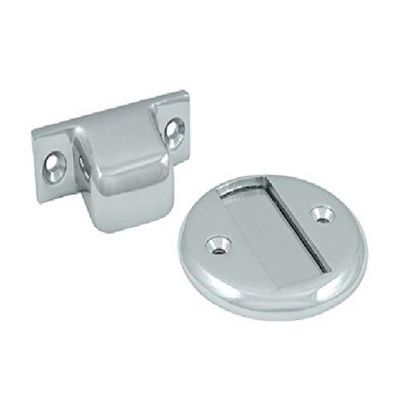 Deltana Magnetic Door Holder Flush 2-1/2"Diamet, Polished Chrome