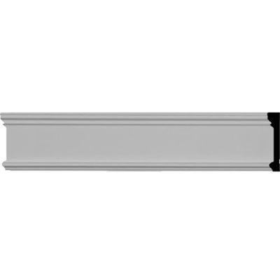 Ekena Millwork 3 1/8"H x 5/8"P x 94 1/2"L Pierced Moulding Backplate, fits Pierced Moulding Heights 2" and under