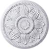 Ekena Millwork CM18ED 18-Inch OD x 5 1/2-Inch ID x 1 3/4-Inch Edinburgh Ceiling Medallion, Primed view 1