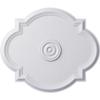 Ekena Millwork CM24WA Waltz Ceiling Medallion, 24"W x 20 1/2"H x 1 1/8"P (Fits Canopies up to 5 1/4"), Factory Primed view 1