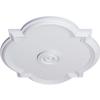 Ekena Millwork CM24WA Waltz Ceiling Medallion, 24"W x 20 1/2"H x 1 1/8"P (Fits Canopies up to 5 1/4"), Factory Primed view 2