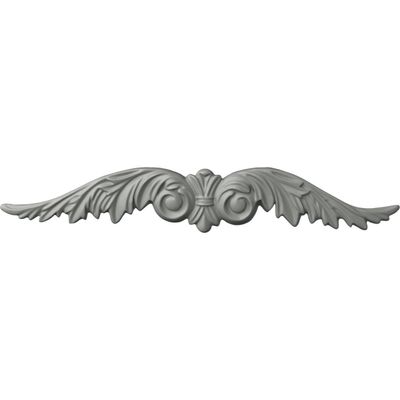 Ekena Millwork 11 3/8"W x 1 7/8"H x 1/2"P Leaf Span Center Onlay
