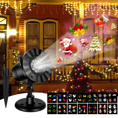 cjc Christmas Projector Lights, Projection LED 14 Switchable Pattern Lens Waterproof Rotating Landscape lamp Child Birthday Gift Xmas Hallowmas Holiday Wedding Party Club Portable Outdoor Projection