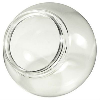 12" Clear Acrylic Globe with 3.91" Solid Flange