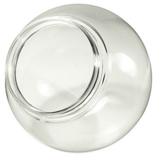 12" Clear Acrylic Globe with 3.91" Solid Flange