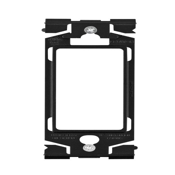Leviton Renu Decora DeviceAdapter Ring, REA00-OB, Onyx Black