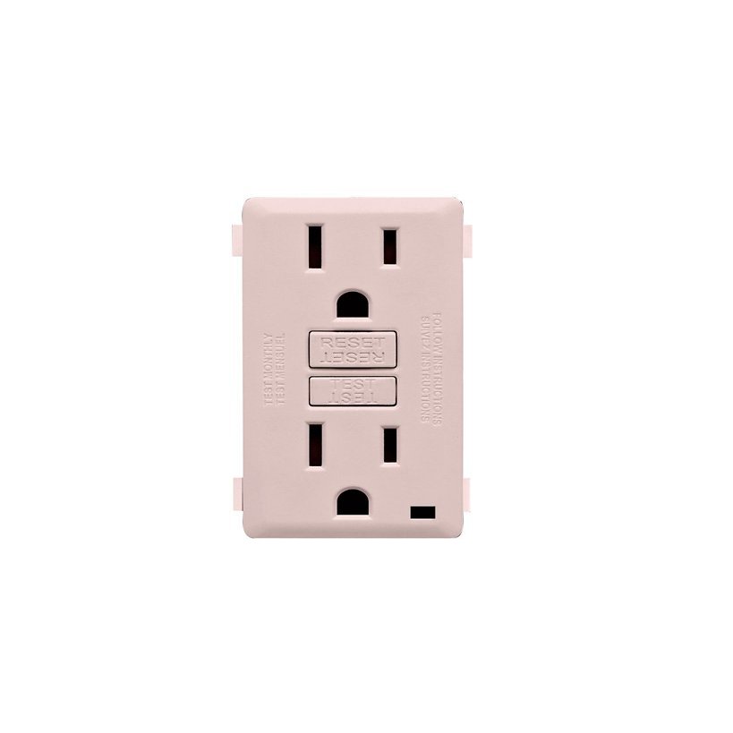 Leviton Renu 15-Amp Tamper Resistant GFCI Color Change Kit Face Cover, RKG15-FP, Fresh Pink Lemonade