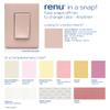 Leviton Renu 15-Amp Tamper Resistant GFCI Color Change Kit Face Cover, RKG15-FP, Fresh Pink Lemonade view 3