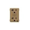 Leviton Renu 20-Amp Tamper Resistant GFCI Color Change Kit, RKG20-WC, Warm Caramel view 1