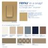 Leviton Renu 20-Amp Tamper Resistant GFCI Color Change Kit, RKG20-WC, Warm Caramel view 3