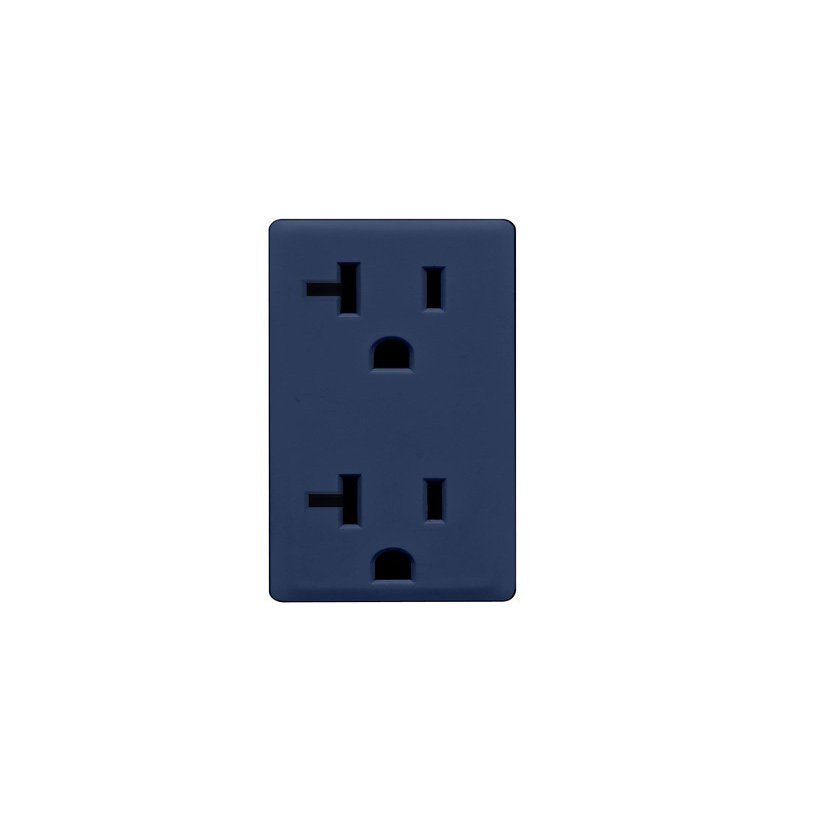 Leviton Renu 20-Amp Tamper Resistant Receptacle Color Change Kit, (Decorative Cover ONLY., Not an Actual Outlet) - Compatible only with Renu wallplate, Sold Separately, RKR20-RN, Rich Navy