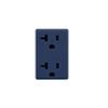 Leviton Renu 20-Amp Tamper Resistant Receptacle Color Change Kit, (Decorative Cover ONLY., Not an Actual Outlet) - Compatible only with Renu wallplate, Sold Separately, RKR20-RN, Rich Navy view 1