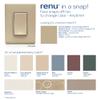 Leviton Renu 20-Amp Tamper Resistant Receptacle Color Change Kit, RKR20-WS, Wood Smoke view 3