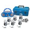 Hamilton Buhl 6 Person Listening Center with Bluetooth CD/Cassette/FM Boombox and Deluxe Over-Ear Headphones view 1