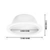PROCURU [12-Pack] 6" Metal Recessed Can Light Trim Cover, Step Baffle with Ring, White (Trim Only, Bulb Not Included) view 3