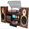 Boytone BT-28SPM, Bluetooth Classic Style Record Player Turntable with AM/FM Radio, CD / Cassette Player, 2 Separate Stereo Speakers view 4