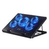 Kootek Laptop Cooling Pad, Laptop Cooler with 5 Quiet Fans for 12"-17" Computer PC Notebook Gaming Laptop Fan, Height Adjustable Laptop Cooling Stand Laptop Accessories, Blue view 1