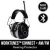3M WorkTunes Connect + AM/FM Hearing Protector with Bluetooth Technology, Ear protection for Mowing, Snowblowing, Construction, Work Shops view 3