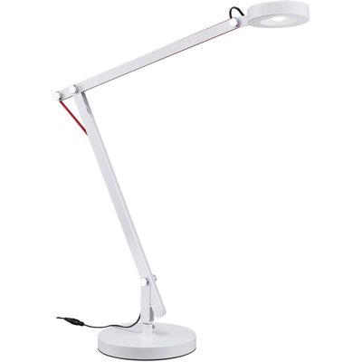 Arnsberg 527920101 Contemporary Modern LED Desk Lamp from Amsterdam Collection in White Finish, 17.00 inches