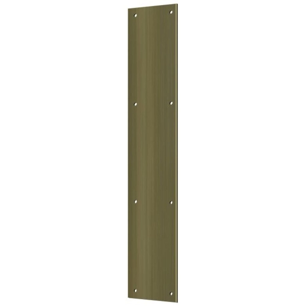 Deltana PP3520U5 3 1/2-Inch x 15-Inch Solid Brass Push Plate
