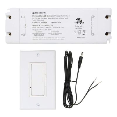 Lightkiwi Q8114 Hardwire Kit, Direct Wire for 24VDC LED Under Cabinet Lighting - 50 Watt