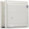 Protex WDS-311-DD Through-The-Wall Drop Box, for cash, checks and envelopes,Piano hinge,Pre-drilled anchoring holes,Metal baffle,Adjustable metal frames, double steel door off-white view 1