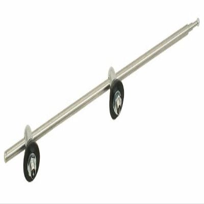 Antenna, Dual Base, Sidemount with Chrome Mounts (60" Cable)