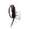 Cadet Double Pole Built-in Baseboard Heater Thermostat - 22 Amp, White view 2