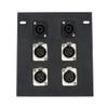 Elite Core | FB4-SP | Recessed Floor Box | 4 XLRF and 2 Speakon Connections view 2