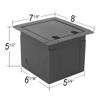 Elite Core | FB4-SP | Recessed Floor Box | 4 XLRF and 2 Speakon Connections view 4