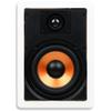 Micca M-6S 2-Way in-Wall Speaker, 7.3"(W) by 10.7"(H) Cutout, Home Theater, Whole House Audio, Indoor or Covered Outdoor, 6.5" Woofer, 1" Tweeter, White, Paintable, Each view 1