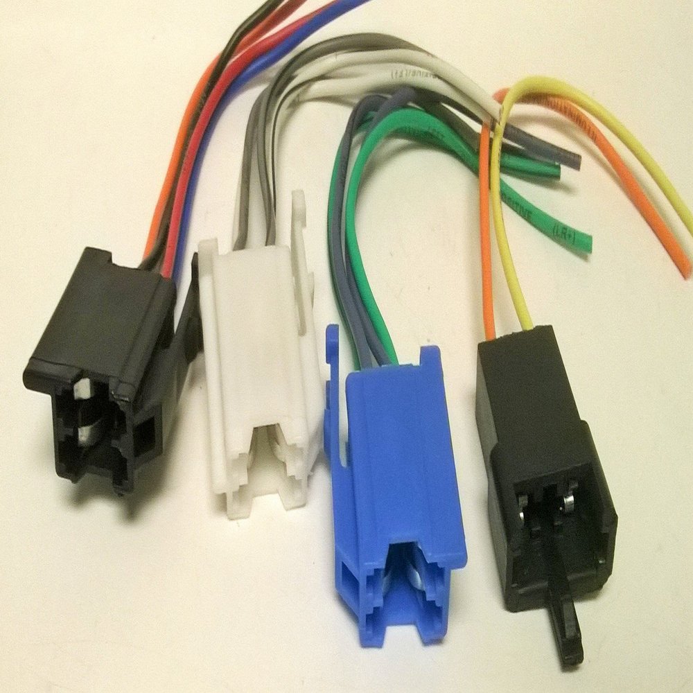 Reverse 4 Part Wire Harness - Replaces Factory Cut Harness Plugs into the Factory Radio from a Chevrolet Blazer (Full Size) (1988-1991), Cavalier (1982-1987), Citation II (1985)