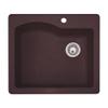 Swan QZ02522SB.170 25-in L x 22-in W x 9-in H Granite Kitchen Sink, Espresso view 2