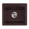Swan QZ01816BS.170 16-in L x 18-in W x 7.5-in H Granite Kitchen Sink, Espresso view 1